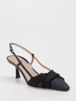 – Slingpumps aus Textil Dunkel-Konstantin Starke Clearance