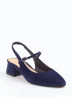 – Slingpumps aus Veloursleder Dunkel-Konstantin Starke Best