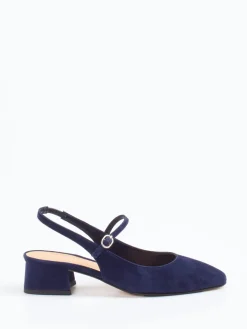 – Slingpumps aus Veloursleder Dunkel-Konstantin Starke Best