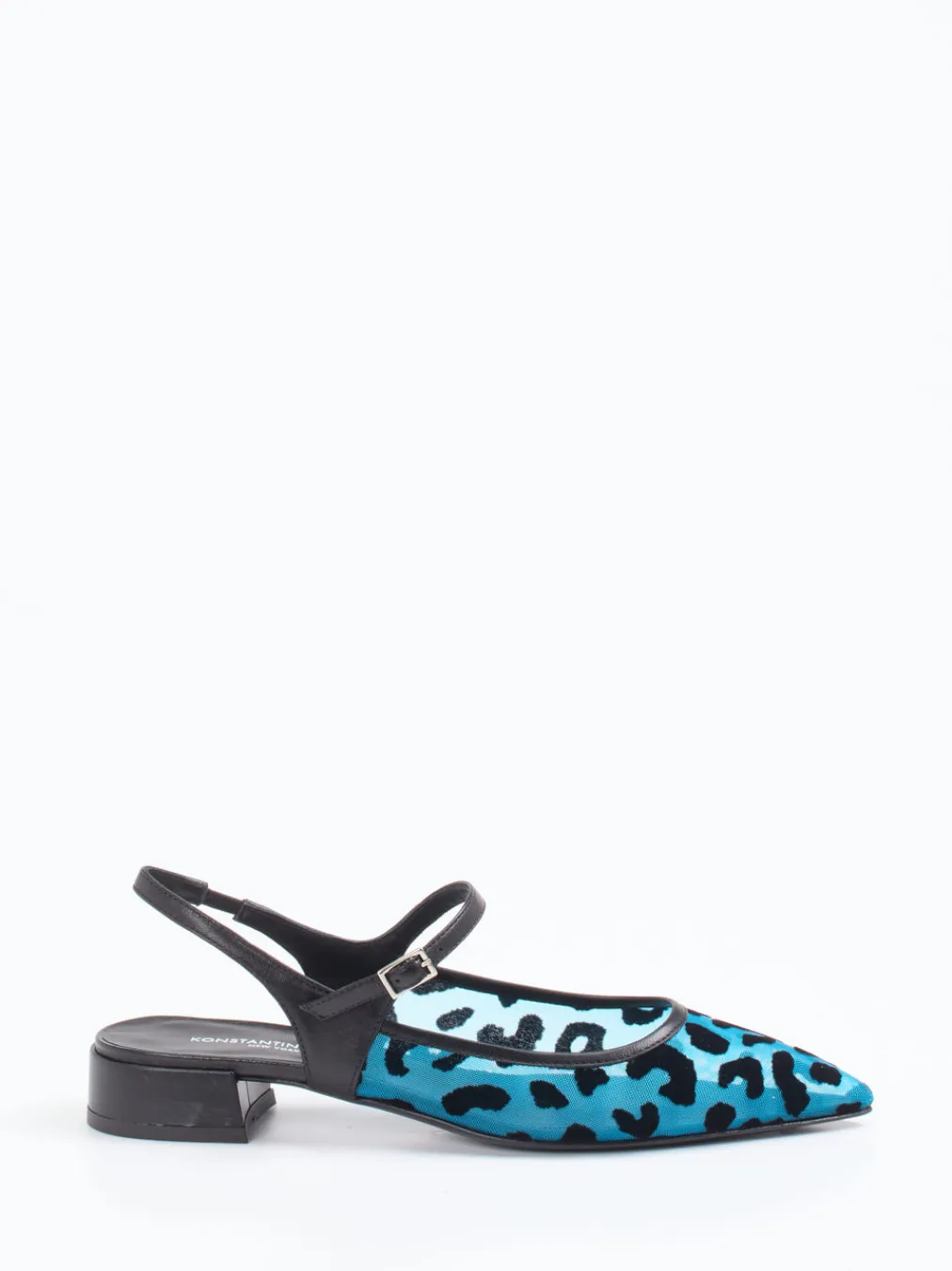 – Slingpumps aus Netz in Türkisblau-Konstantin Starke Clearance