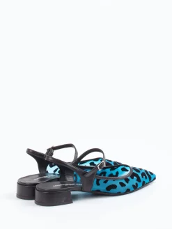 – Slingpumps aus Netz in Türkisblau-Konstantin Starke Clearance