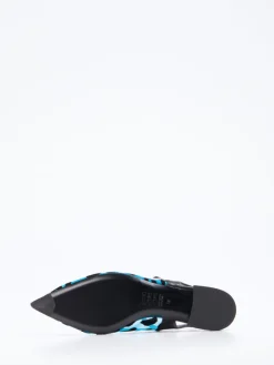 – Slingpumps aus Netz in Türkisblau-Konstantin Starke Clearance