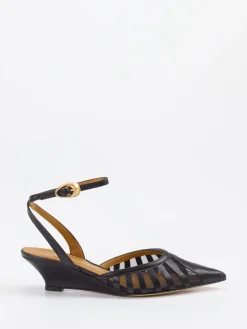 – Slingpumps aus Lammnappa und Mesh-Konstantin Starke Discount