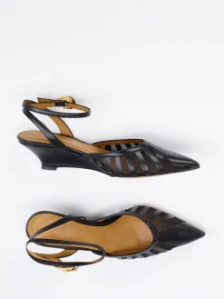 – Slingpumps aus Lammnappa und Mesh-Konstantin Starke Discount