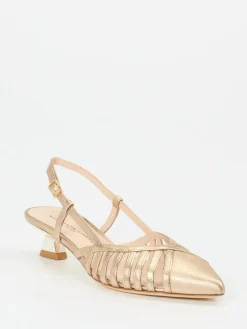 – Slingpumps aus Metallicleder-Konstantin Starke New