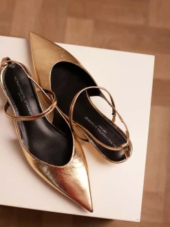 – Slingpumps aus Metallicleder-Konstantin Starke Best