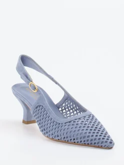 – Slingpumps aus Veloursleder Pastell-Konstantin Starke Outlet