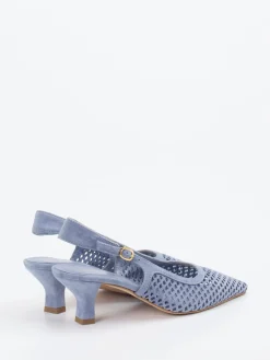 – Slingpumps aus Veloursleder Pastell-Konstantin Starke Outlet