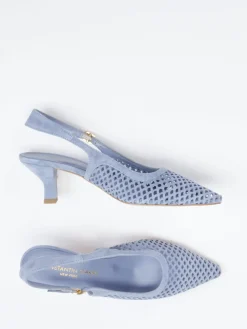 – Slingpumps aus Veloursleder Pastell-Konstantin Starke Outlet