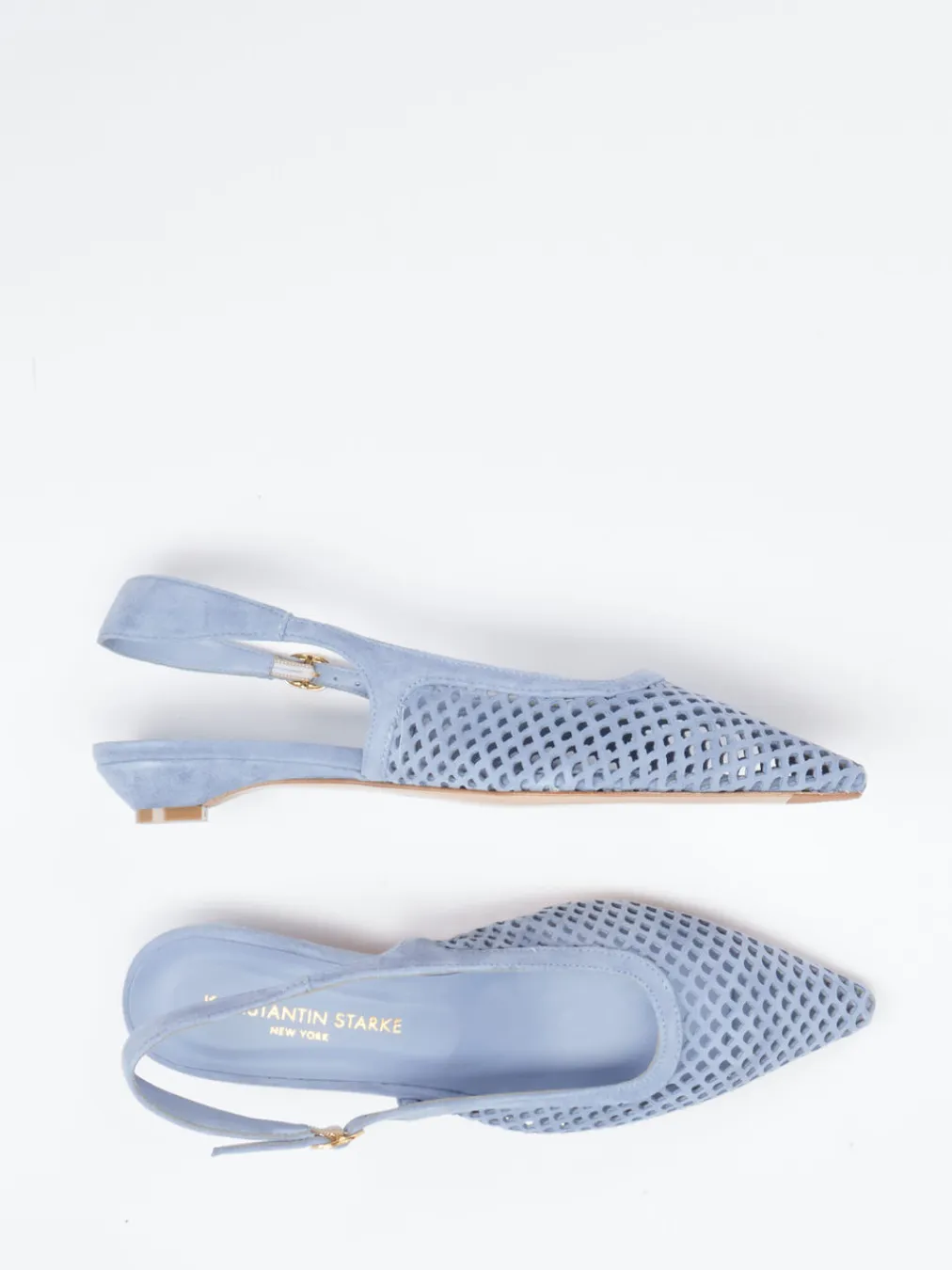 – Slingpumps aus Veloursleder Pastell-Konstantin Starke Hot