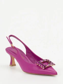 – Slingpumps aus Lammleder Fuchsia-Konstantin Starke Clearance