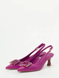 – Slingpumps aus Lammleder Fuchsia-Konstantin Starke Clearance