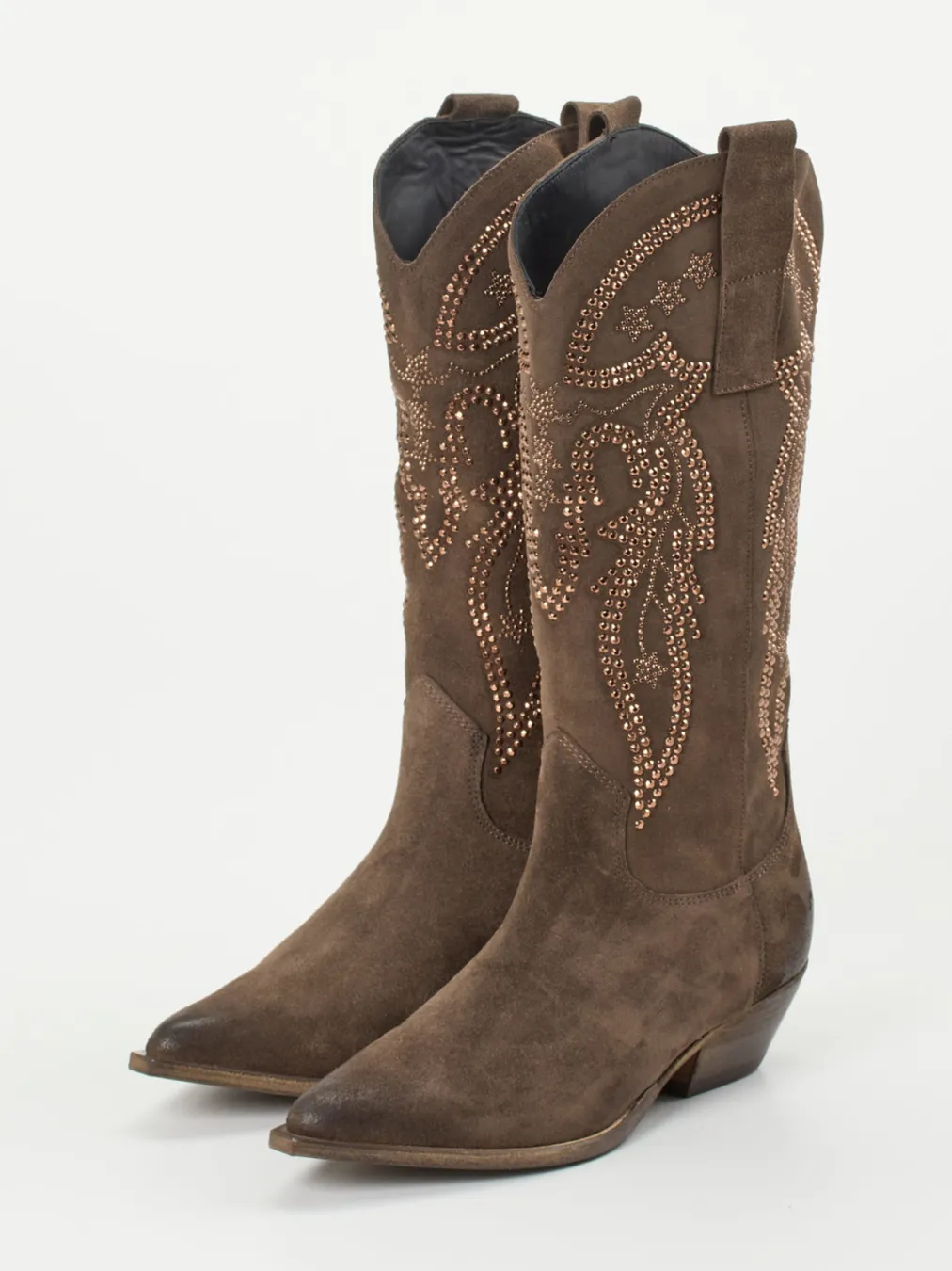 – Westernstiefel aus Veloursleder-Konstantin Starke Outlet