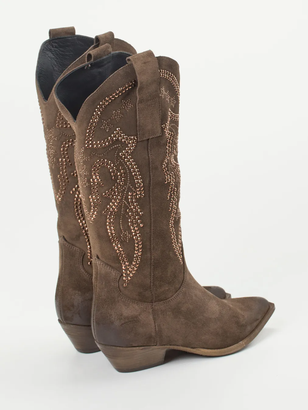 – Westernstiefel aus Veloursleder-Konstantin Starke Outlet