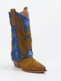 – Westernstiefel aus Veloursleder-Konstantin Starke
