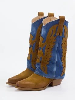 – Westernstiefel aus Veloursleder-Konstantin Starke