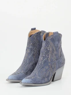 – Western-Stiefelette aus Veloursleder-Konstantin Starke Sale