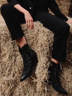 – Western-Stiefeletten aus Veloursleder-Konstantin Starke Online