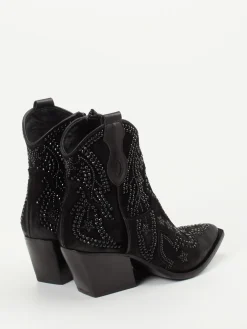 – Western-Stiefeletten aus Veloursleder-Konstantin Starke Online