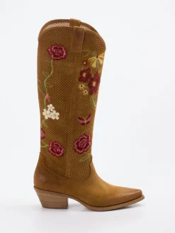 – Westernstiefel aus Veloursleder cognac-Konstantin Starke Best