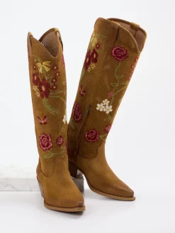 – Westernstiefel aus Veloursleder cognac-Konstantin Starke Best