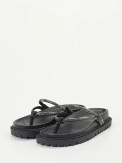 – Zehentrenner aus Metallic-Textil-Konstantin Starke Best