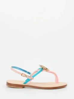 – Zehentrenner aus Textil und Glattleder-Konstantin Starke Outlet