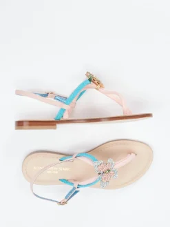 – Zehentrenner aus Textil und Glattleder-Konstantin Starke Outlet