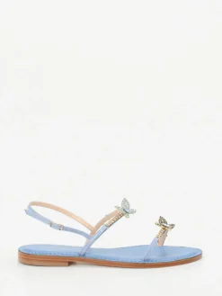 – Zehentrenner-Sandale aus Metallicleder-Konstantin Starke Clearance