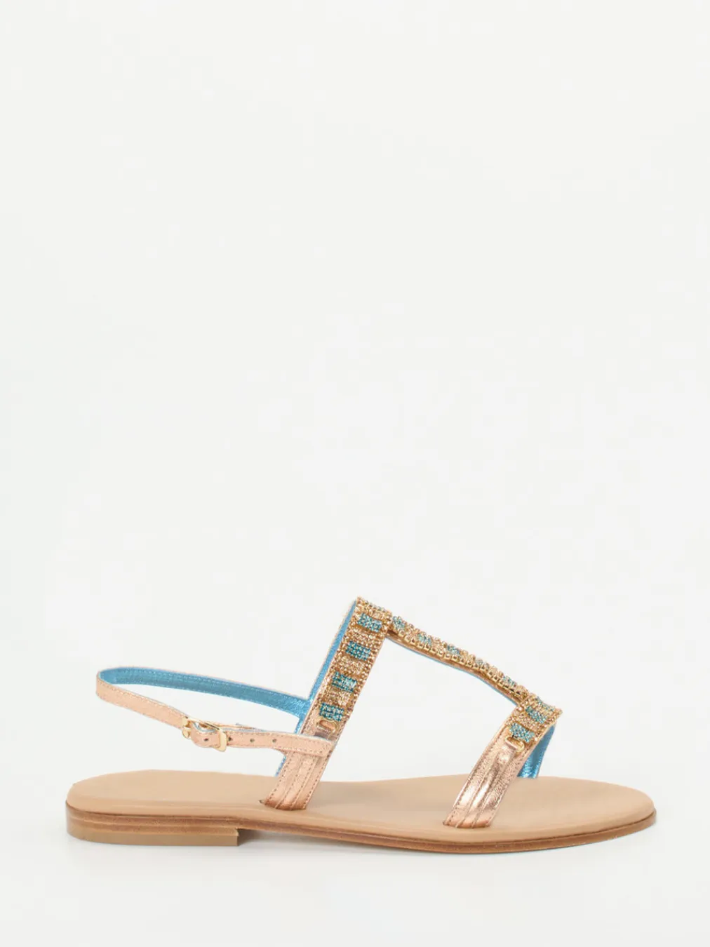 – Zehentrenner-Sandalen aus Metallicleder roségold-Konstantin Starke Discount