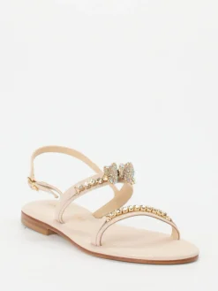 – Zehentrenner-Sandale aus Metallicleder-Konstantin Starke New