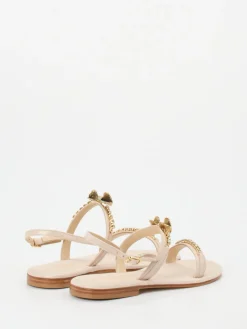 – Zehentrenner-Sandale aus Metallicleder-Konstantin Starke New