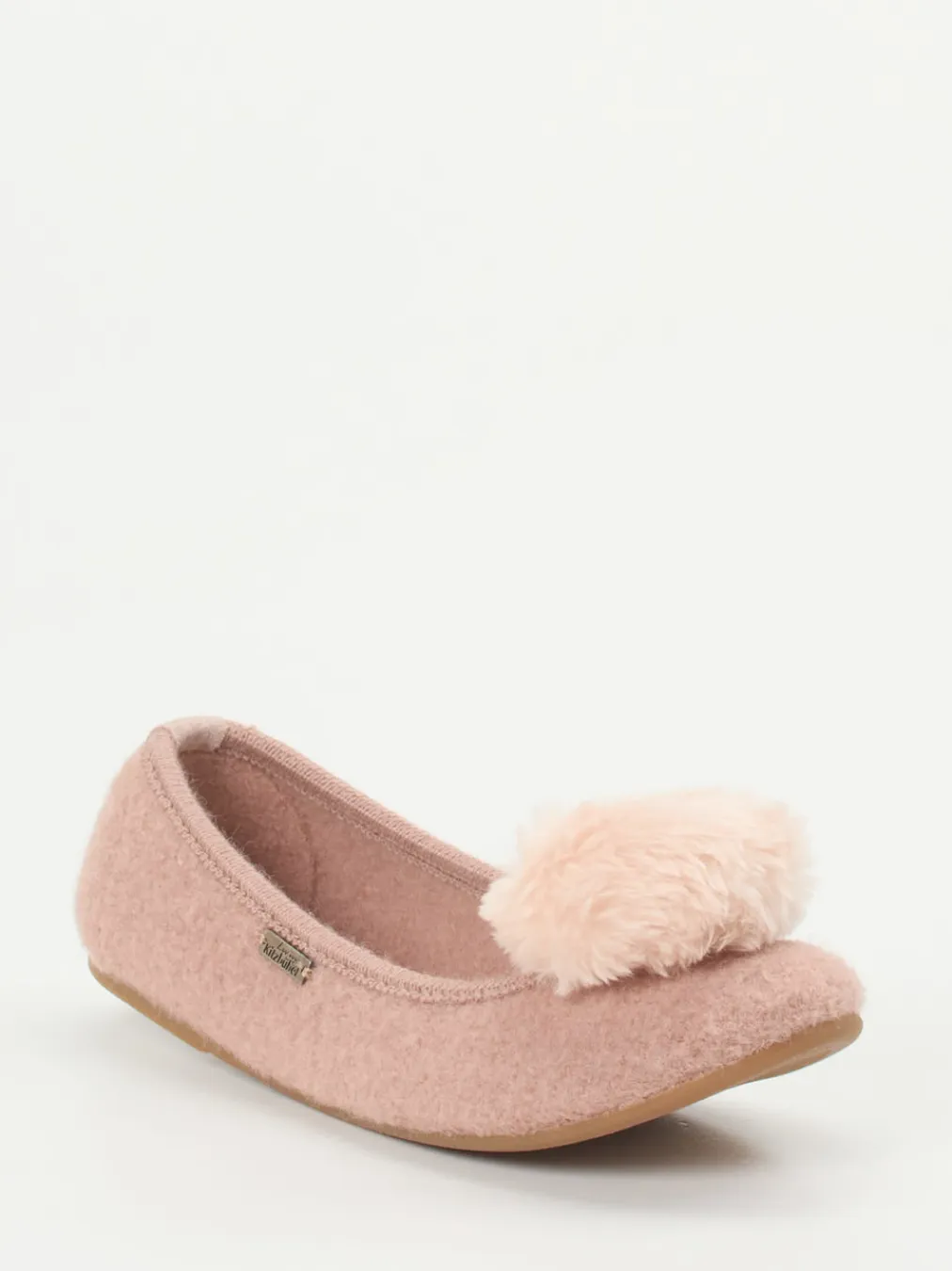 – Ballerina-Hausschuhe aus Wolle altrosa-Living Kitzbühel Outlet