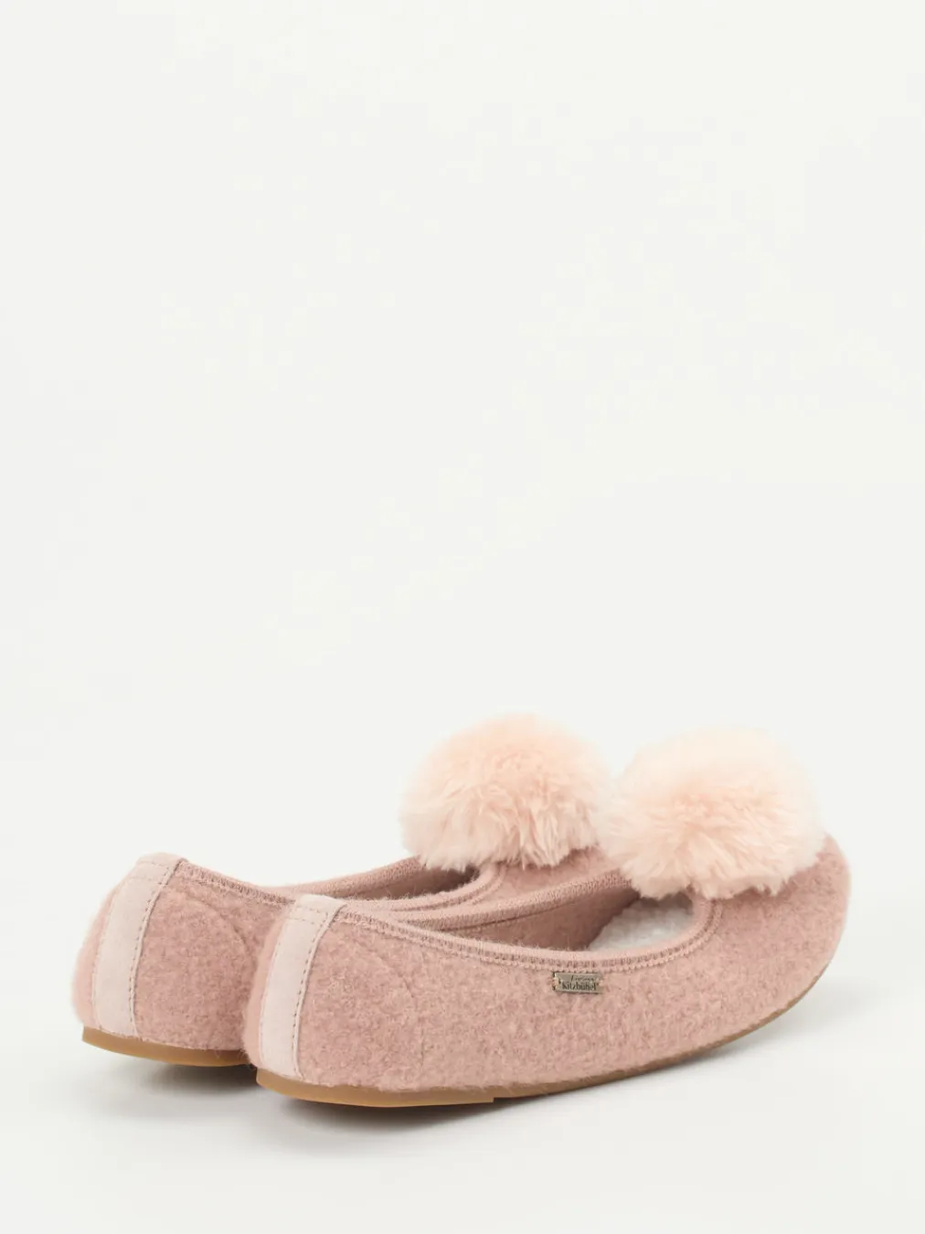 – Ballerina-Hausschuhe aus Wolle altrosa-Living Kitzbühel Outlet