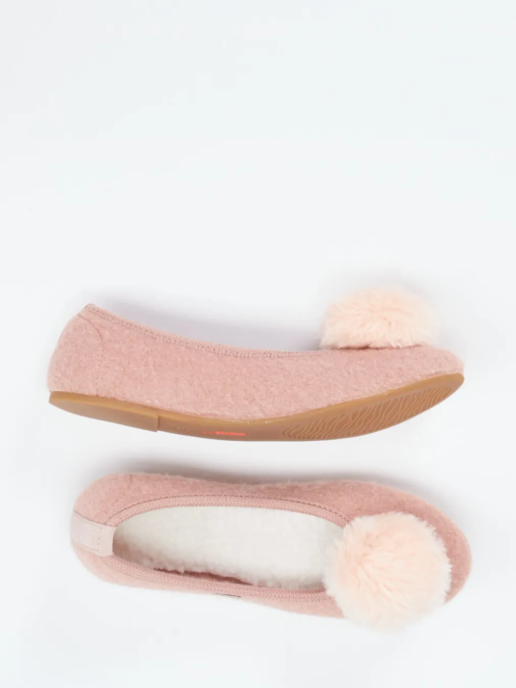 – Ballerina-Hausschuhe aus Wolle altrosa-Living Kitzbühel Outlet