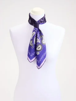 – Bandana aus Seide in Indigo-Lua Accessories Discount