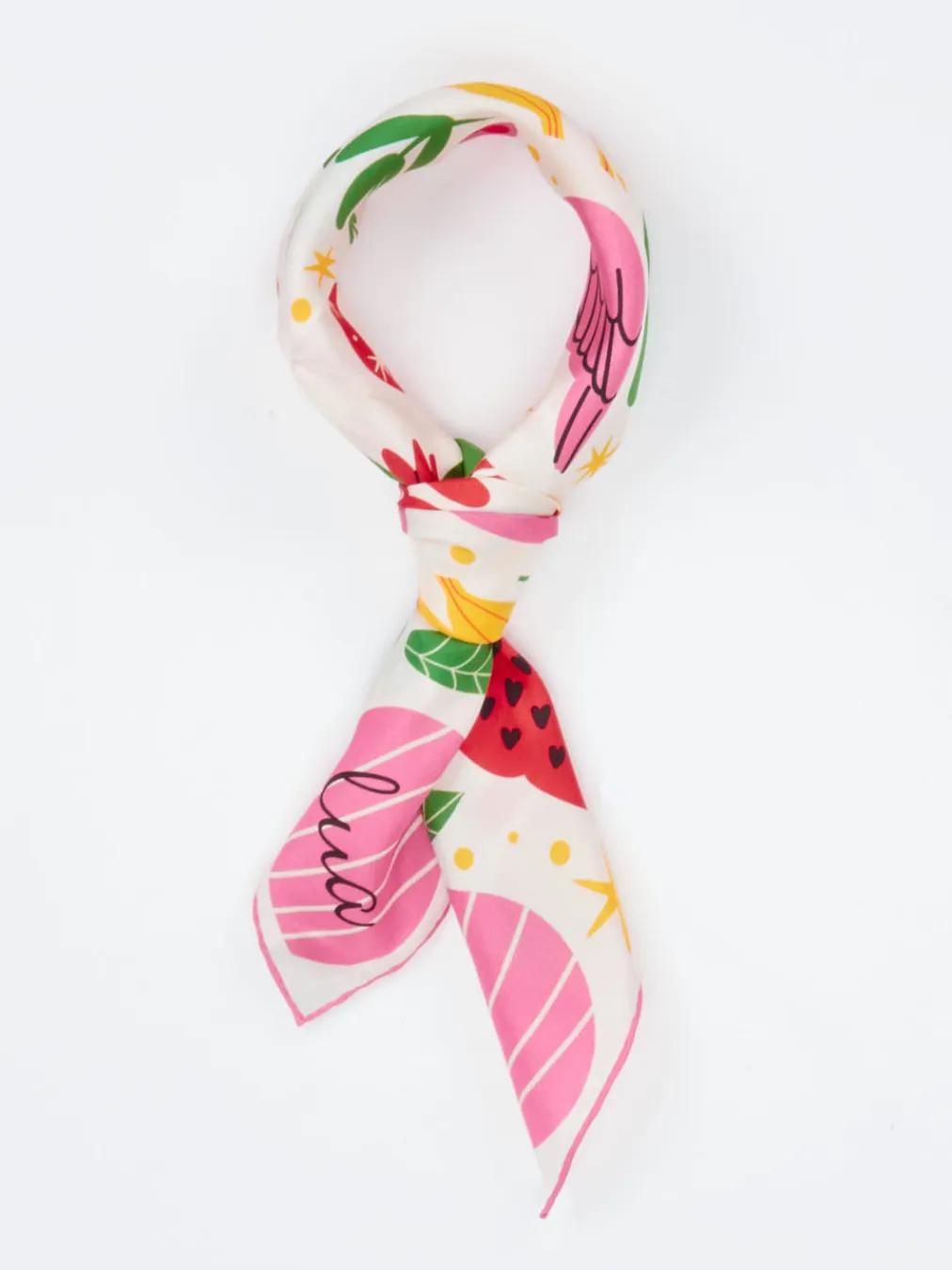 – Halstuch aus Seide mit Print-Design-Lua Accessories Sale