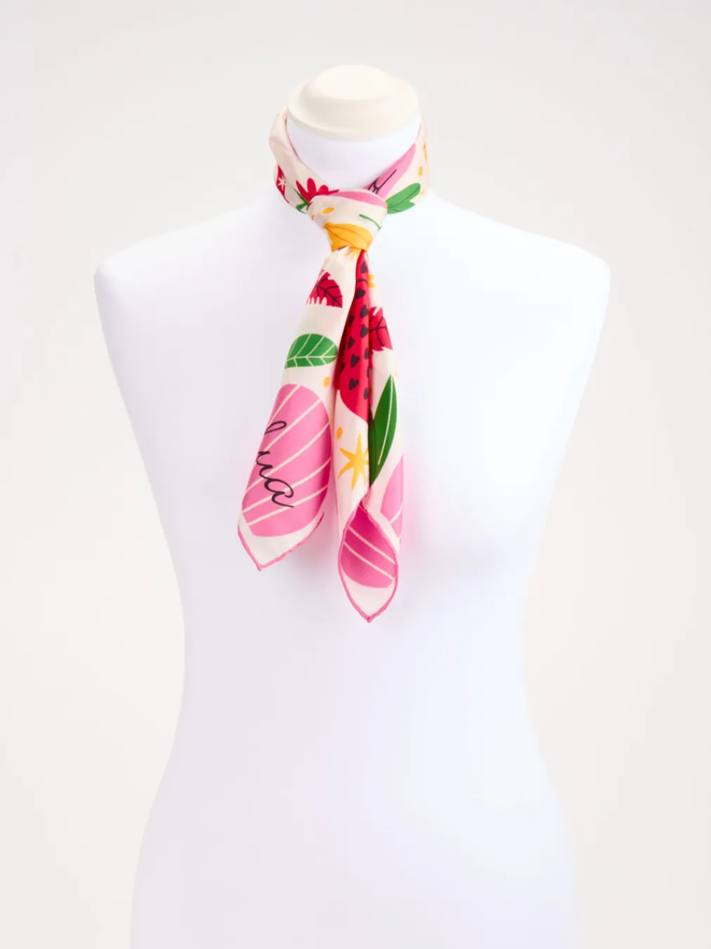 – Halstuch aus Seide mit Print-Design-Lua Accessories Sale