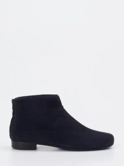 – Ankle Boots aus Veloursleder Dunkel-Mannori Sale