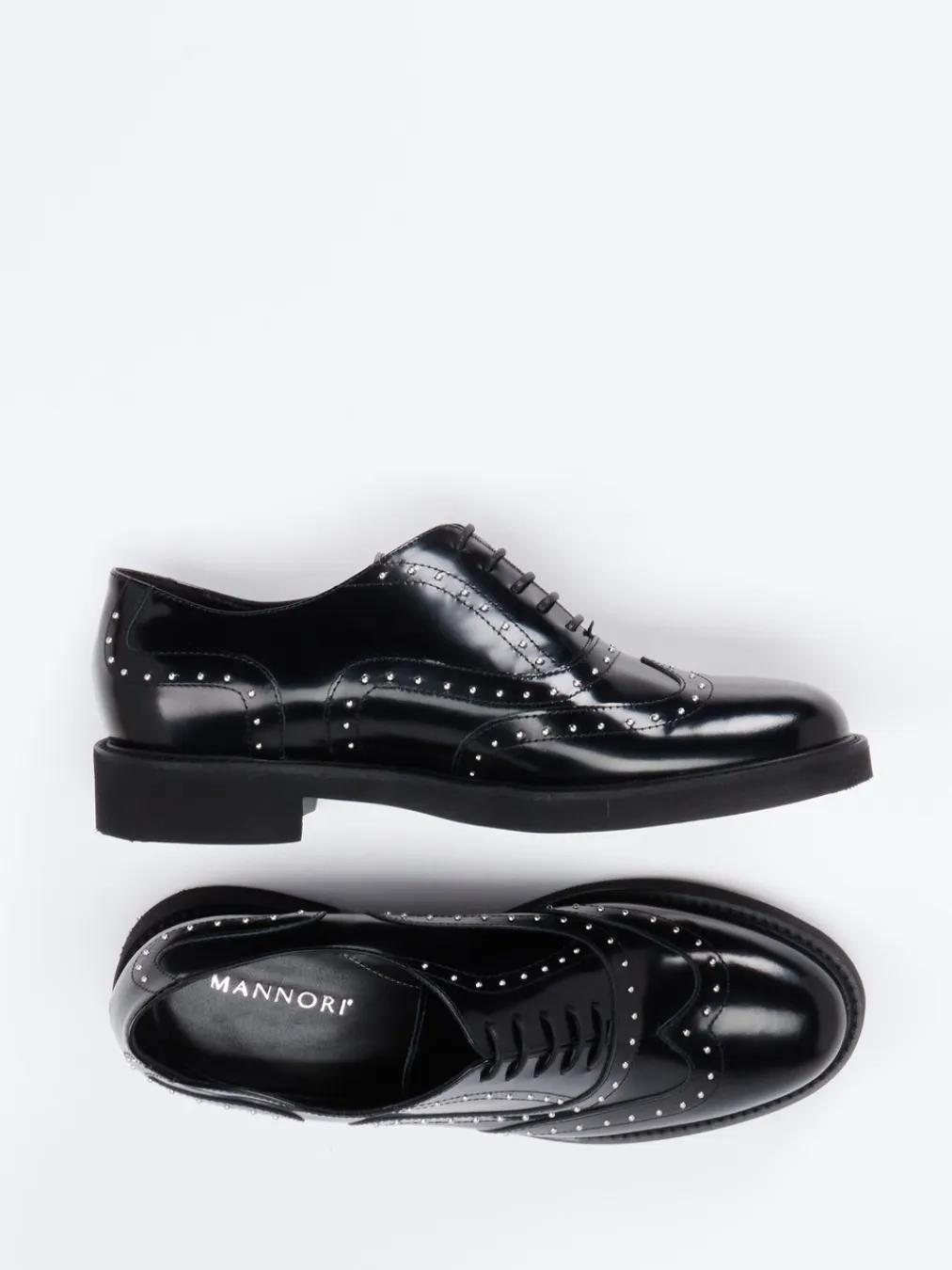 – Brogues aus Hochglanzleder-Mannori Clearance