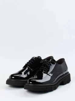 – Derby-Schnürschuh aus Lackleder-Mannori Outlet