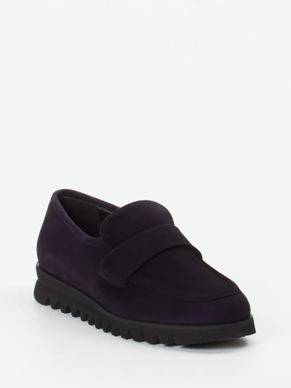 – Slipper aus Veloursleder Tiefviolett-Mannori Online