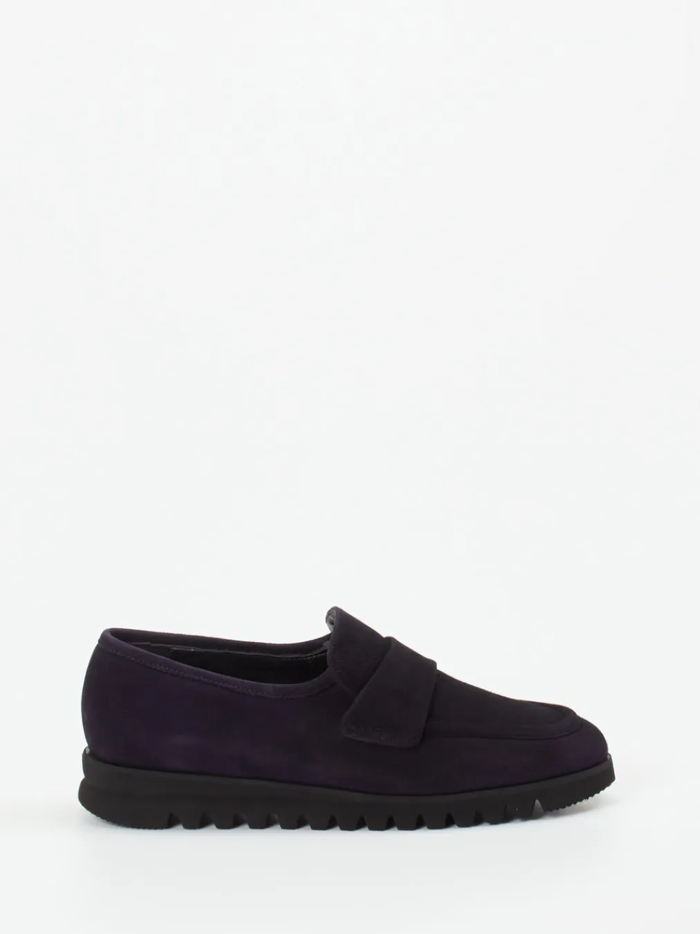 – Slipper aus Veloursleder Tiefviolett-Mannori Online