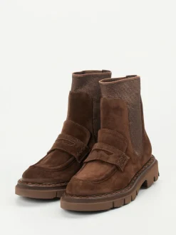 – Stiefeletten aus Veloursleder-Mannori Discount