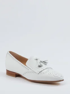 – Tassel Loafer aus Kalbleder in Offwhite-Mannori Hot