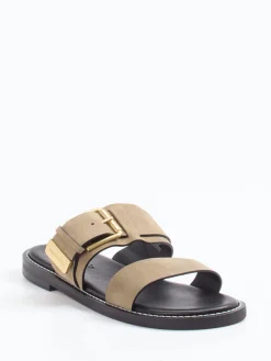 – Damen-Pantolette aus Kalbleder sandbeige-Marc O'Polo Clearance