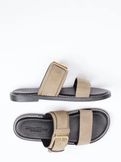 – Damen-Pantolette aus Kalbleder sandbeige-Marc O'Polo Clearance