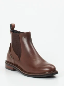 – Chelsea Boots aus Kalbleder Dunkel-Maripé Discount