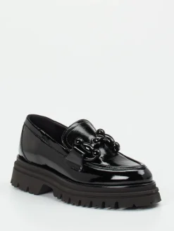 – Chunky Loafer aus Lackleder-Maripé Discount