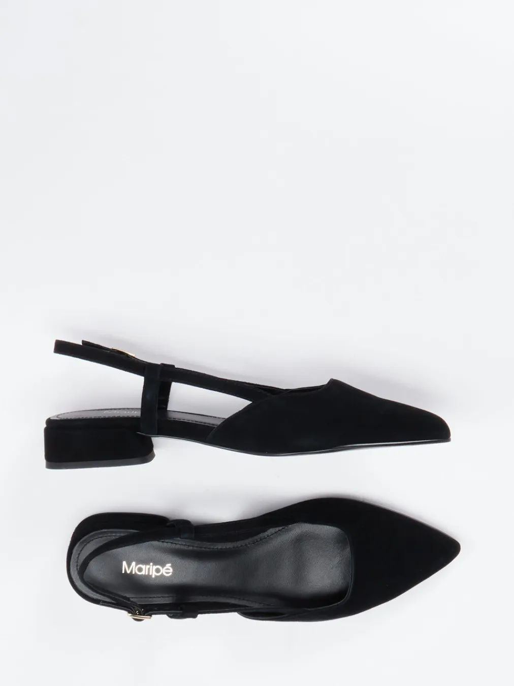 – Slingback-Ballerinas aus Veloursleder-Maripé Outlet